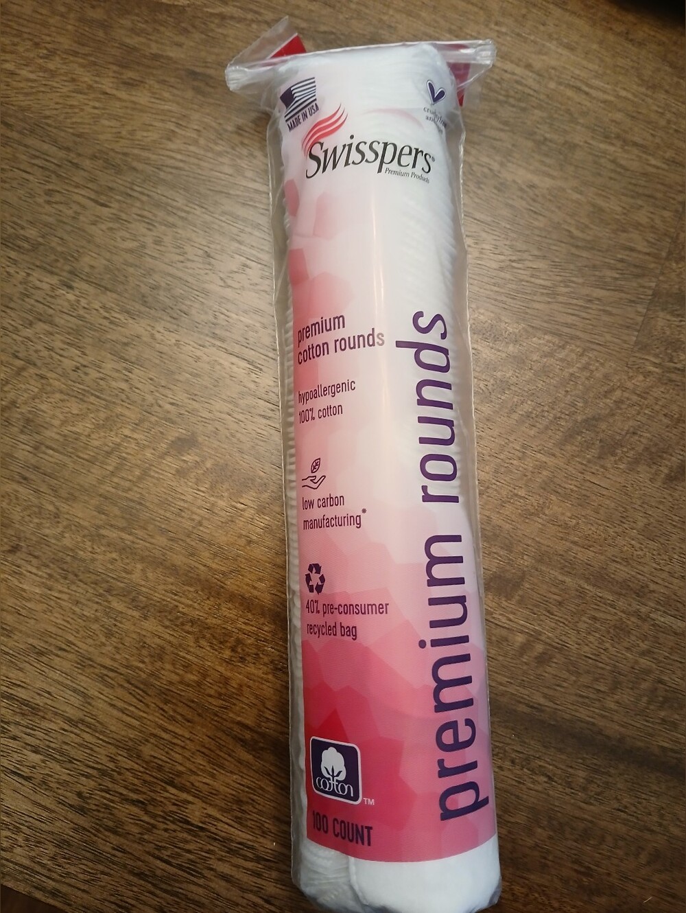Swisspers Premium Cotton Rounds 100ct